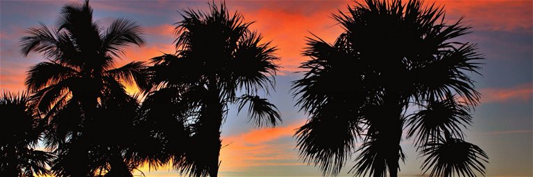 Blick vom Bahia Honda State Park in den Florida Keys in Richtung Sonne.