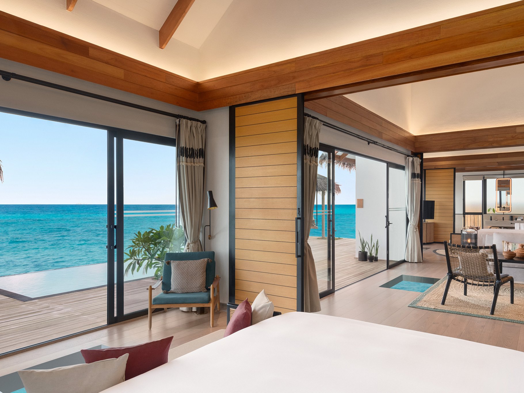 Two-Bedroom-Overwater-Pool-Villa at the Hilton Maldives Amingiri Resort &amp; Spa.