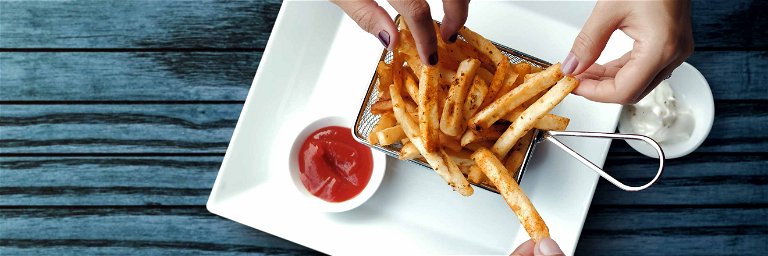 The perfect fries are crispy on the outside, golden brown and soft on the inside.
