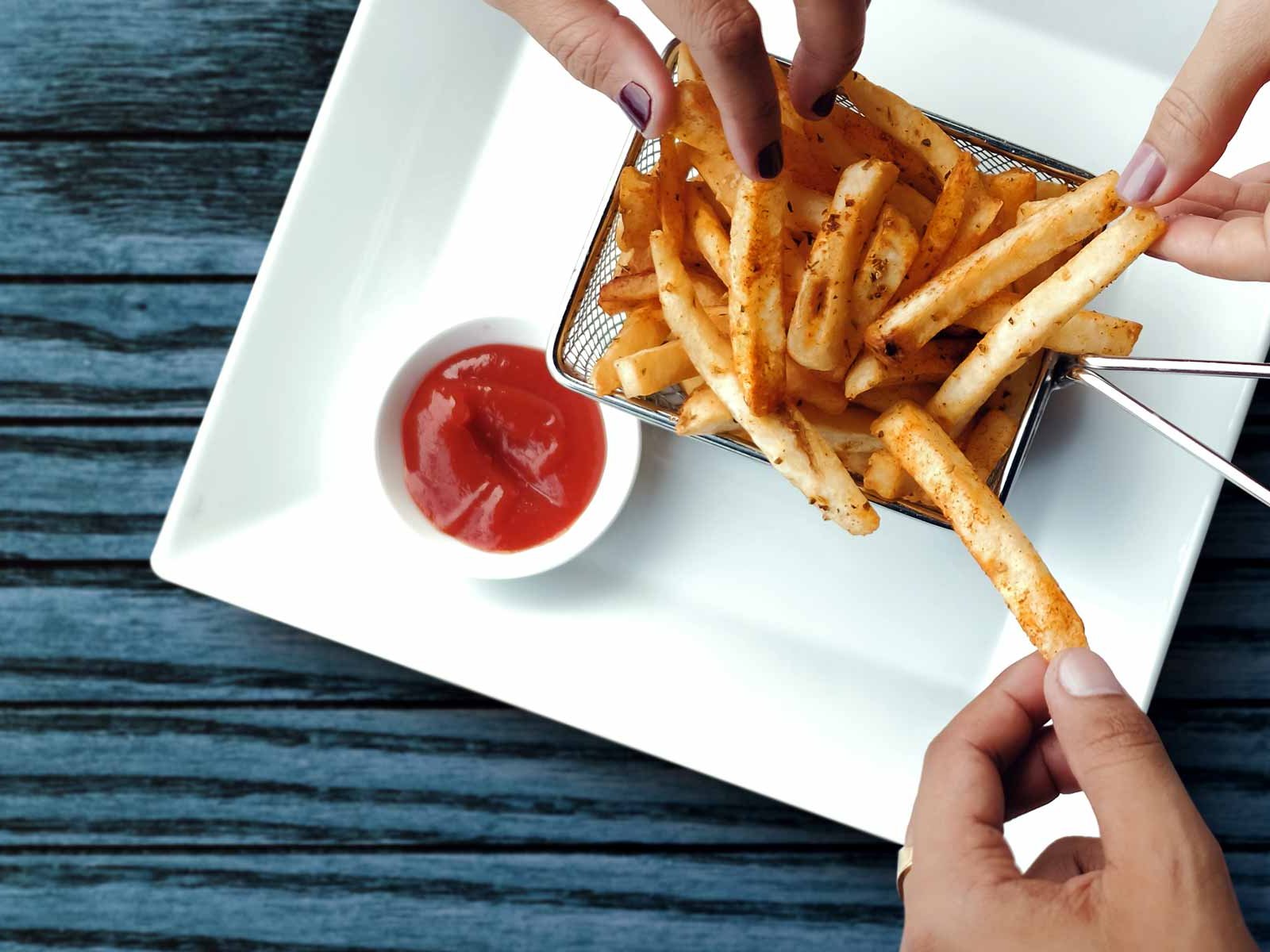 The perfect fries are crispy on the outside, golden brown and soft on the inside.
