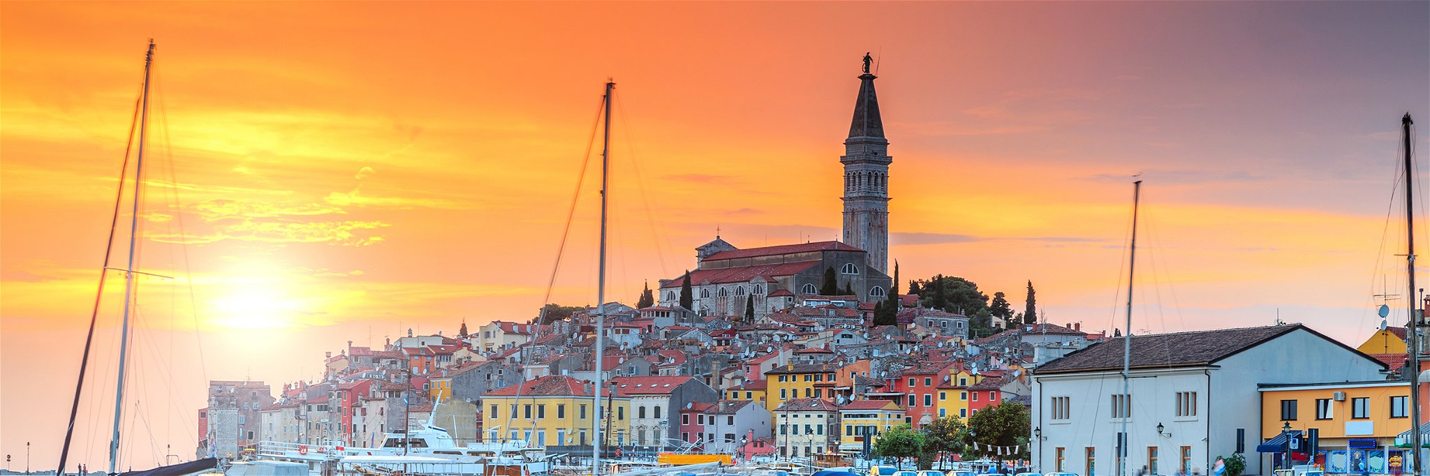 Rovinj is one of the most popular tourist resorts in Croatia.