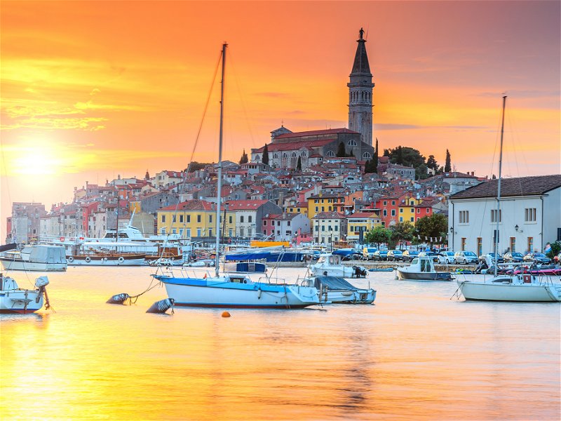 Rovinj is one of the most popular tourist resorts in Croatia.