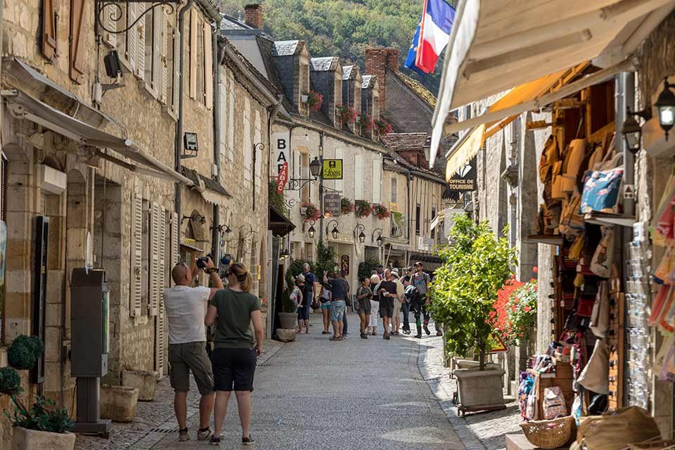 The “Rue Principale” in Rocamadour, France.