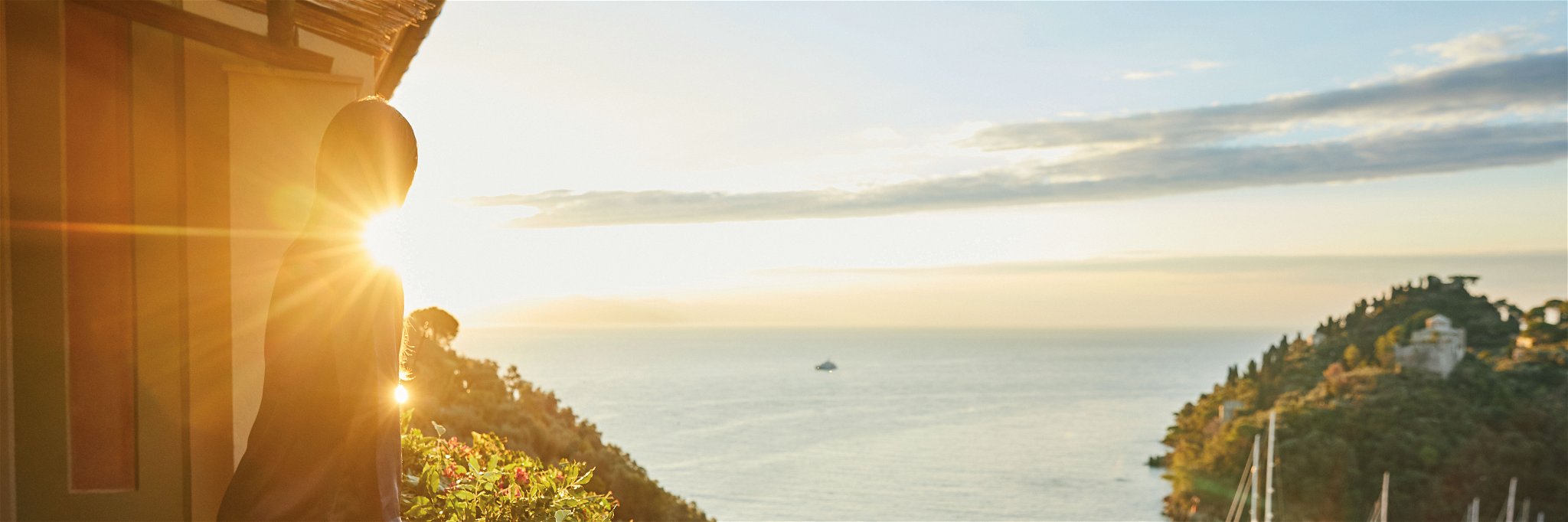 Mehr Italien geht nicht: Blick von der Terrasse des «Splendido» in Portofino auf das Ligurische Meer.