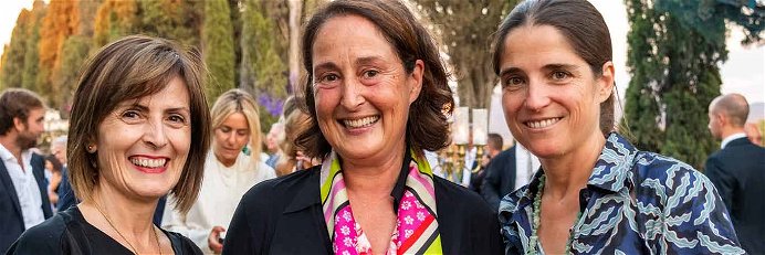 Die Weindamen von Bolgheri: Cinzia Merli (Le Macchiole), Präsidentin Albiera Antinori (Guado al Tasso), Priscilla Incisa della Rochetta (Tenuta San Guido-Sassicaia)