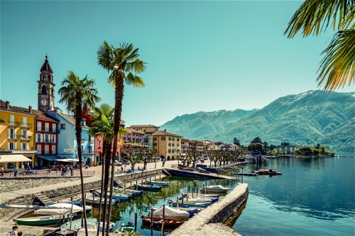 Die Seepromenade von Ascona gehört zu den schönsten Plätzen am Lago Maggiore.