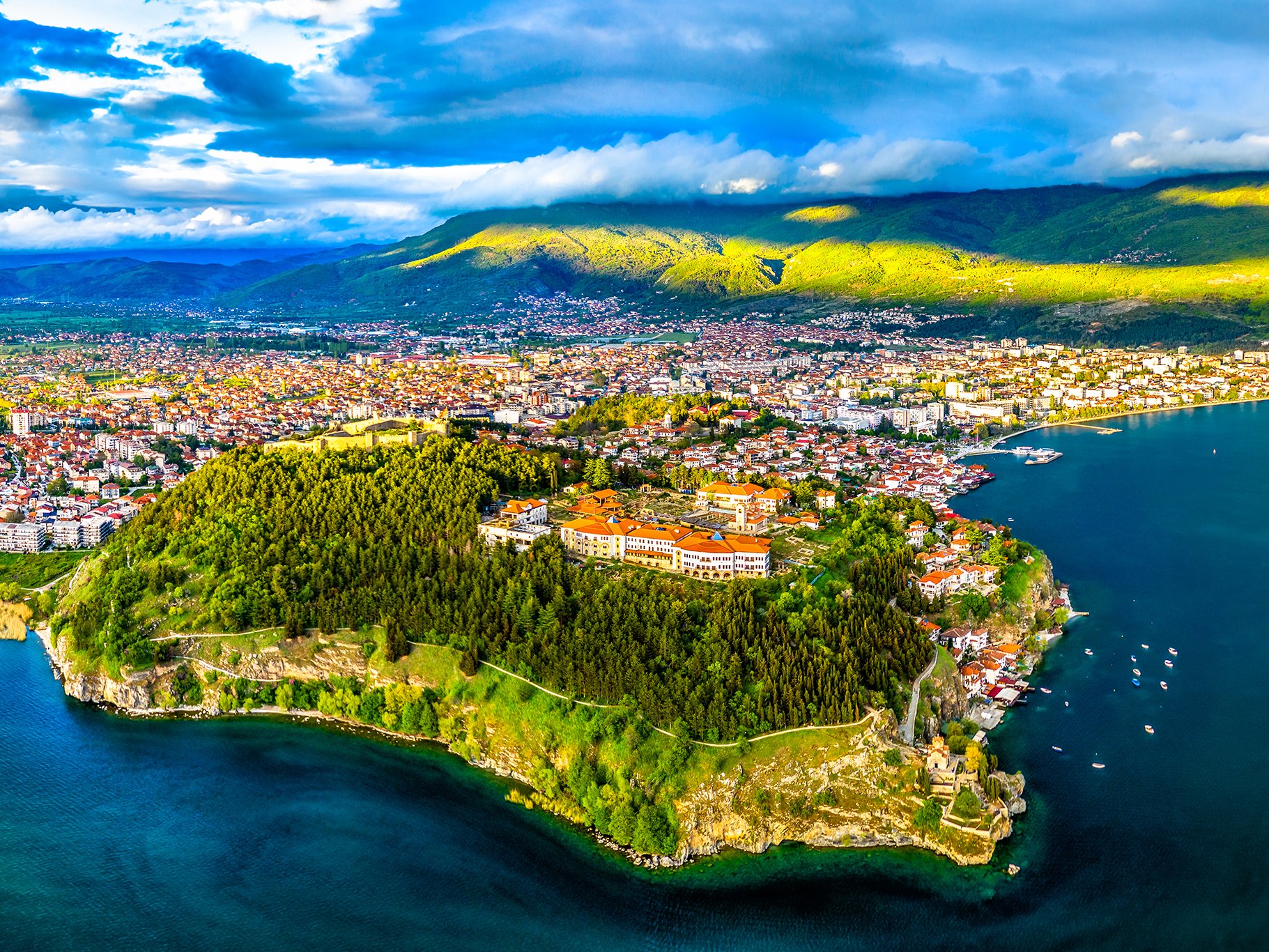 Samuel's Fortress is a fortress in the old town of&nbsp;Ohrid,&nbsp;North Macedonia.