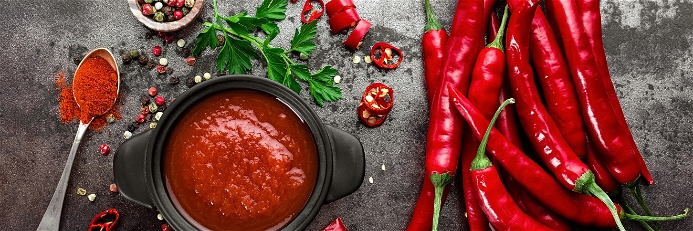 Capsaicin is responsible for the hot taste in&nbsp;chilli peppers.
