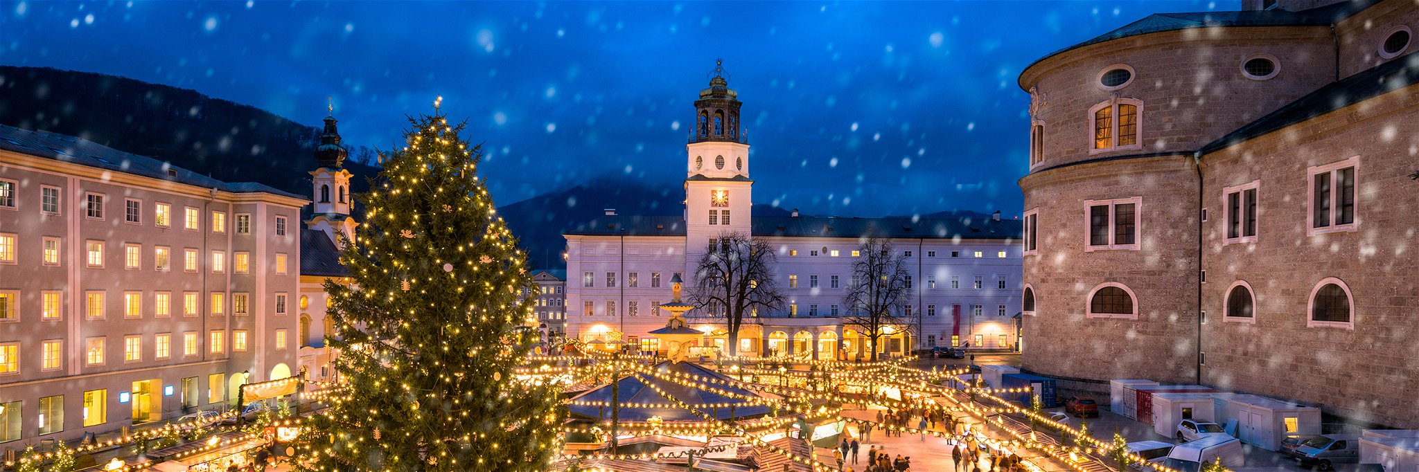 Christmas market in Salzburg, Austria.