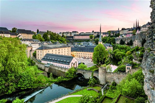 The Grund district, located on the narrow Alzette river, is a perfect place for walks.