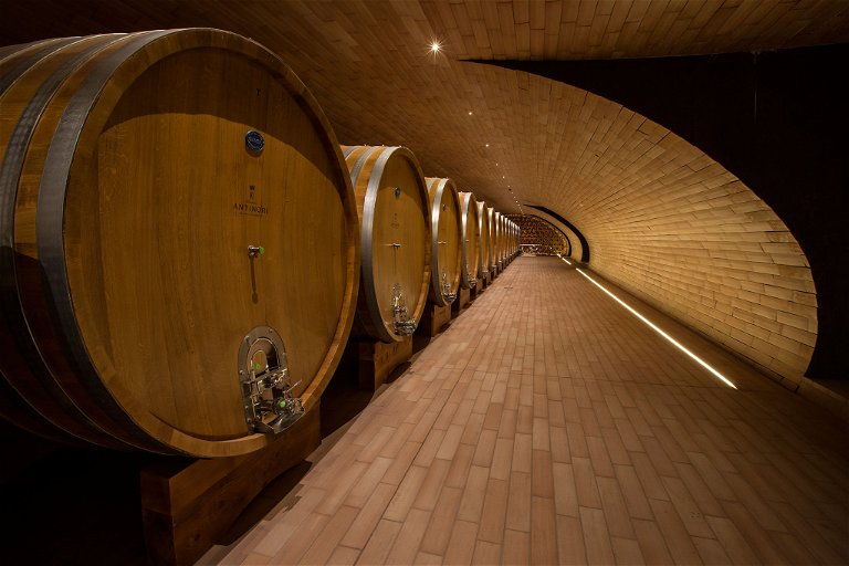The cellars at&nbsp;Antinori nel Chianti Classico.