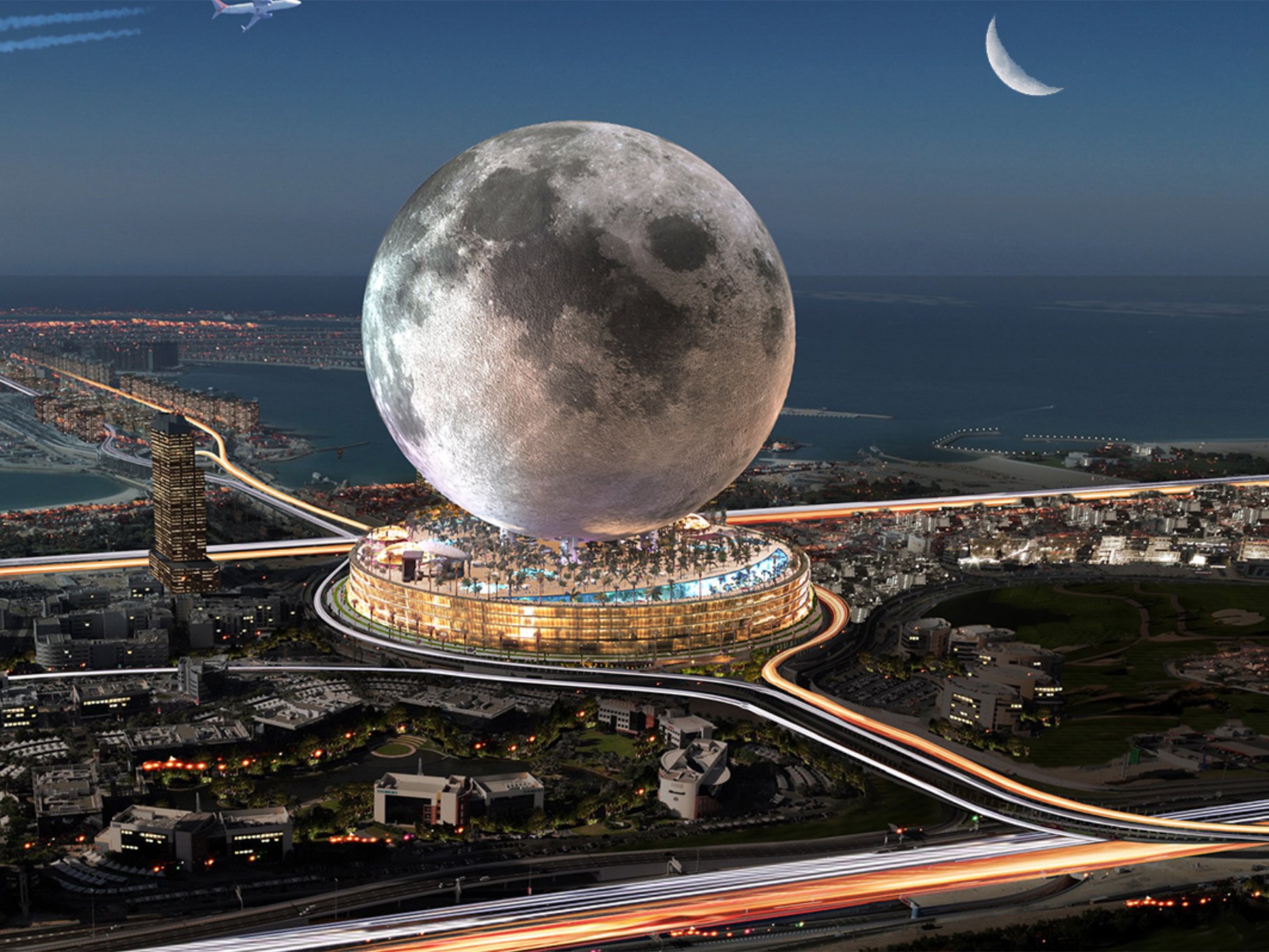 The first moon hotel is to be built in Dubai.