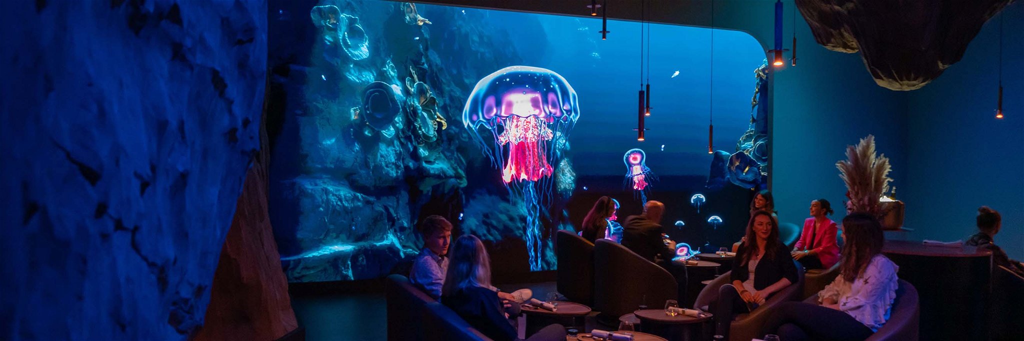Im Raum »Ocean« erwartet die Gäste des »Eatrenalin« nicht nur ein einzigartiges Design.&nbsp;