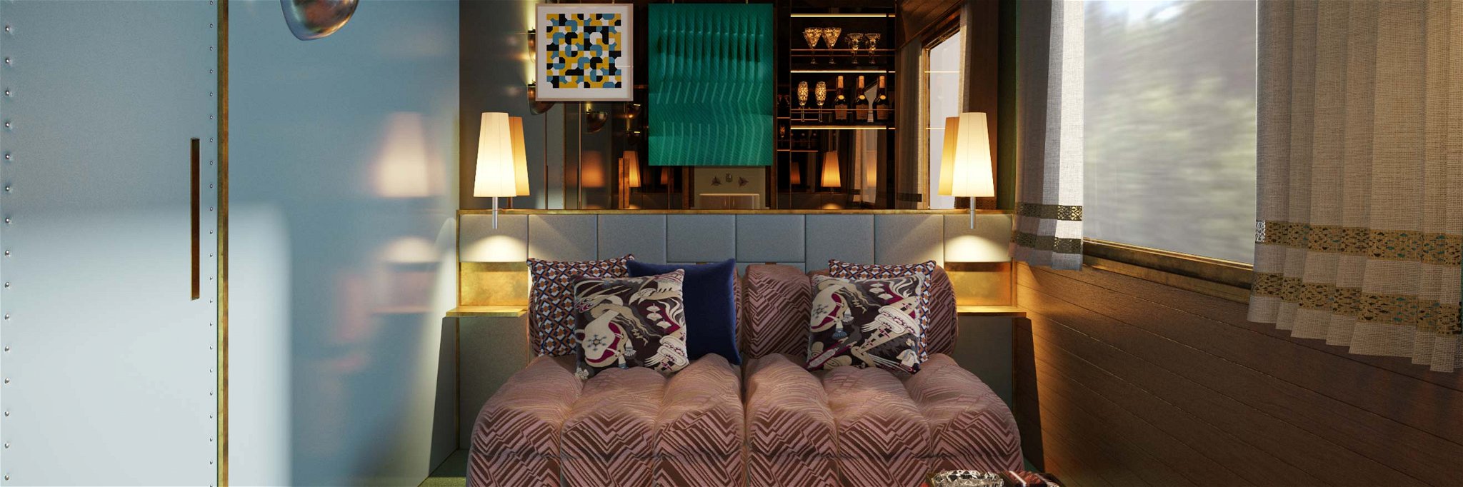 So gemütlich und luxuriös präsentiert sich die Suite Deluxe im »Orient Express«.