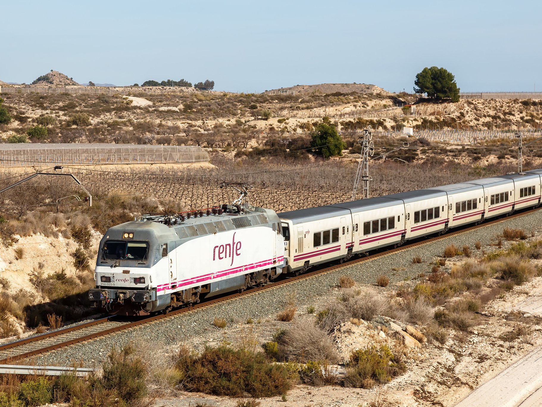 Train near Alicante, Spain.