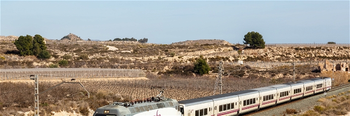 Train near Alicante, Spain.