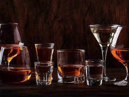 Cognac, Gin, Whiskey &amp; Weinbrand