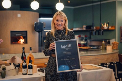 Evelyn&nbsp;Igl vom renommierten «The Restaurant»˛ das im neuen Guide als Hotelrestaurant des Jahres ausgezeichnet wurde.