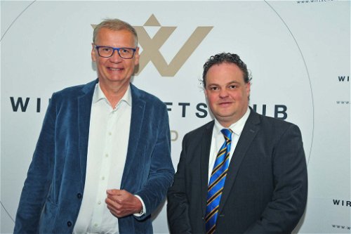 Günther Jauch und Patric Neeser, Regional Development Manager des Berlin Capital Clubs.&nbsp;