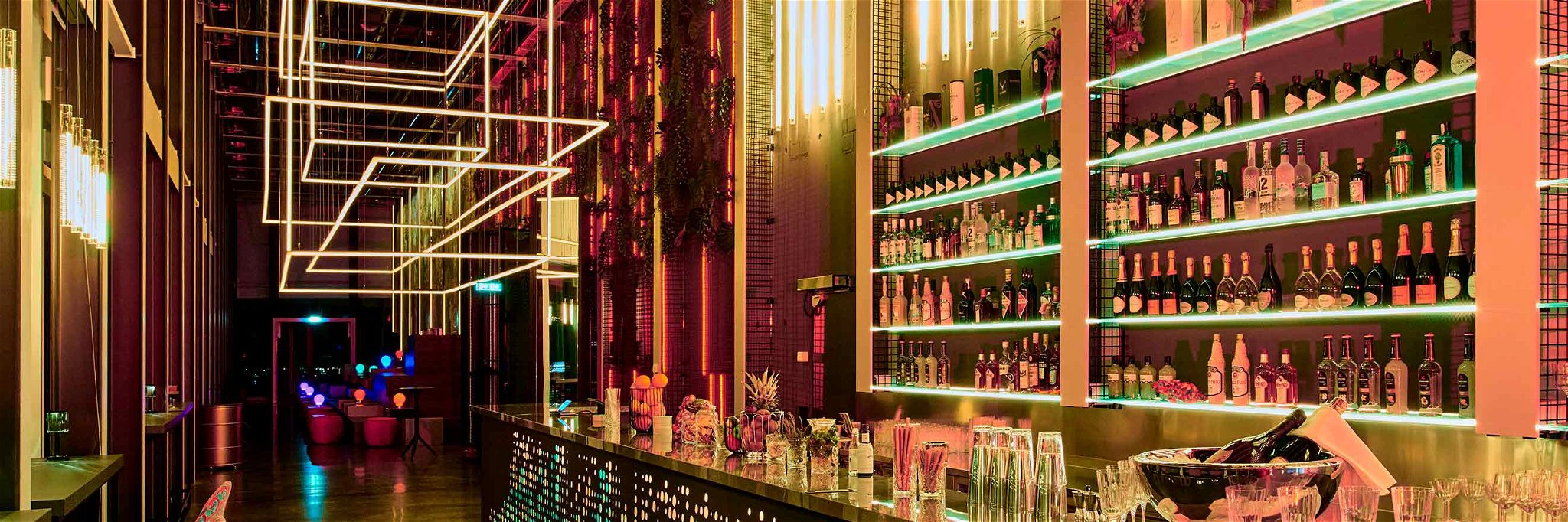 Customers can buy non-fungible tokens as well as drinks at NFT Skybar in Frankfurt.