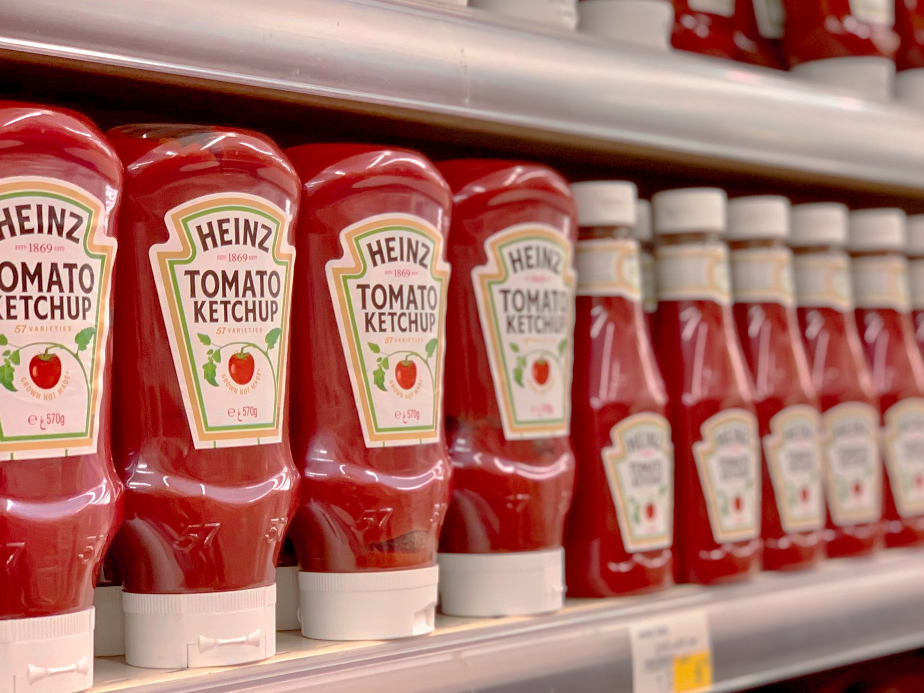 Heinz Tomato Ketchup saw the biggest average percentage increase in UK supermarkets.