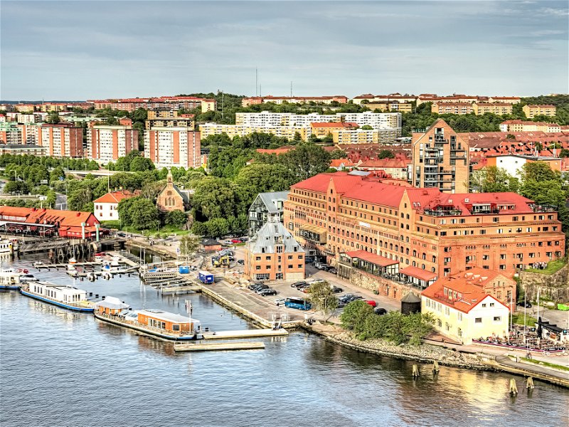 View of Majorna, a residential area in&nbsp;Gothenburg,&nbsp;Sweden.