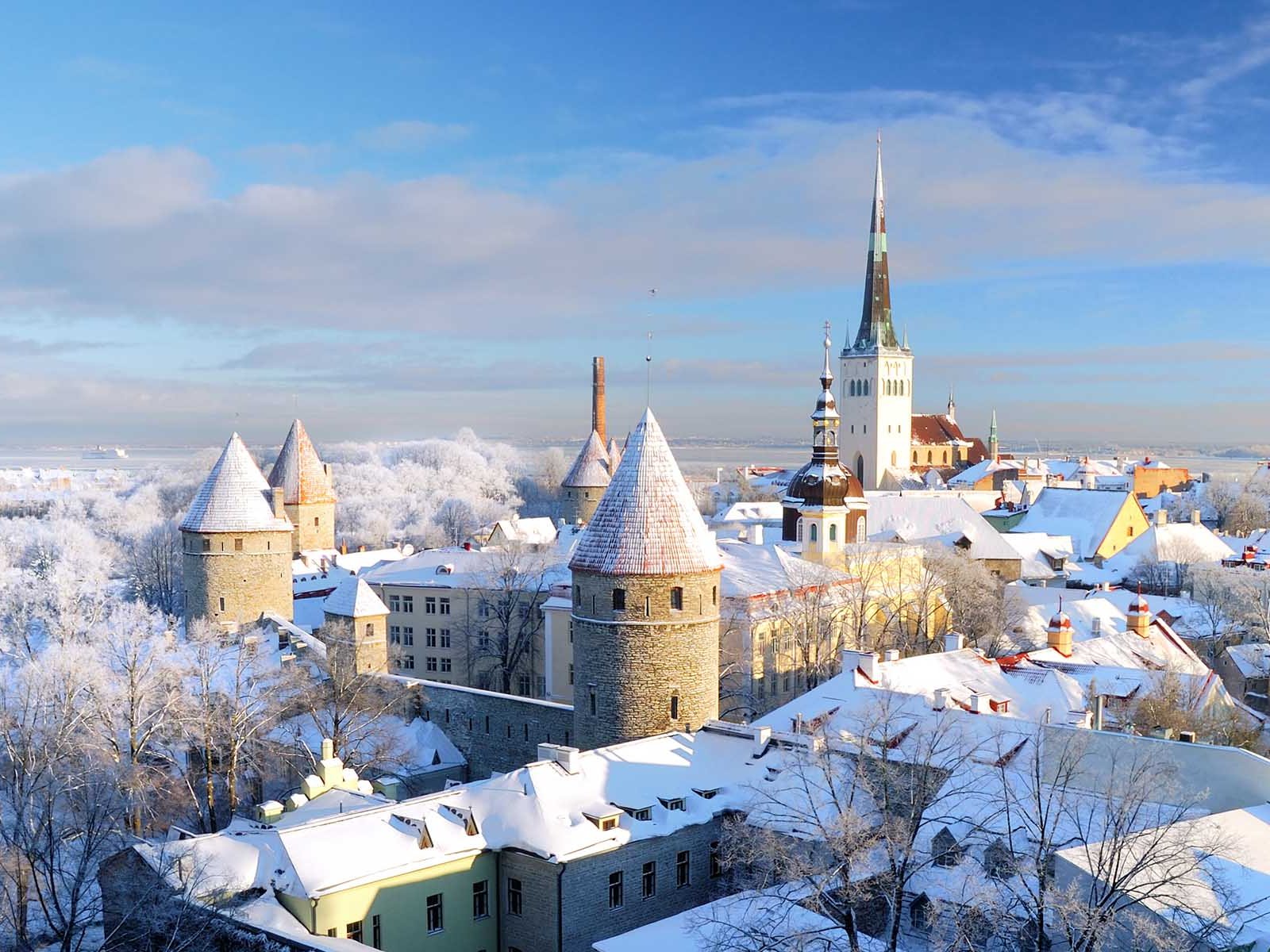 Head to eastern Europe for a white Christmas.