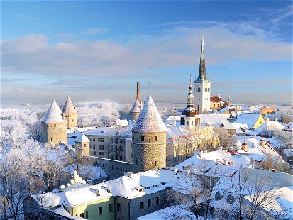 Head to eastern Europe for a white Christmas.
