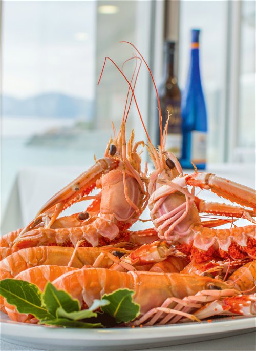Magnificent Norway lobster is part of the Galician mariscada.