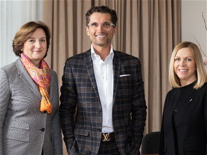 &nbsp;Andrea Fuchs, CEO Norbert Winkelmayer und Vesna Prokic.