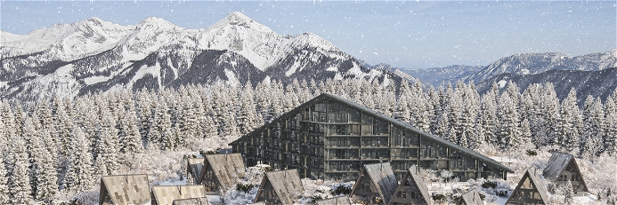 So wird das arcona Triforêt Alpinresort aussehen.