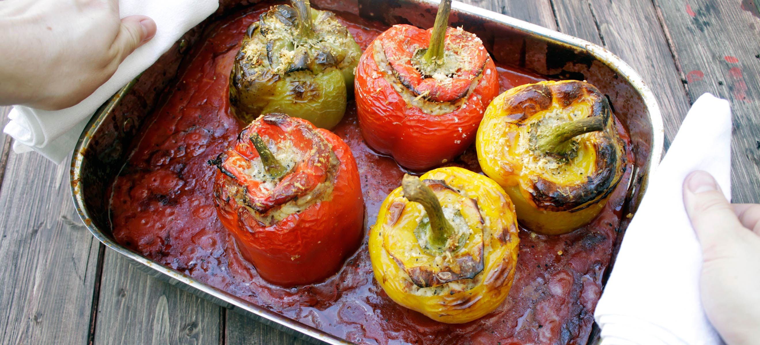 Gefüllte Paprika auf Italienisch - Rezepte - Falstaff