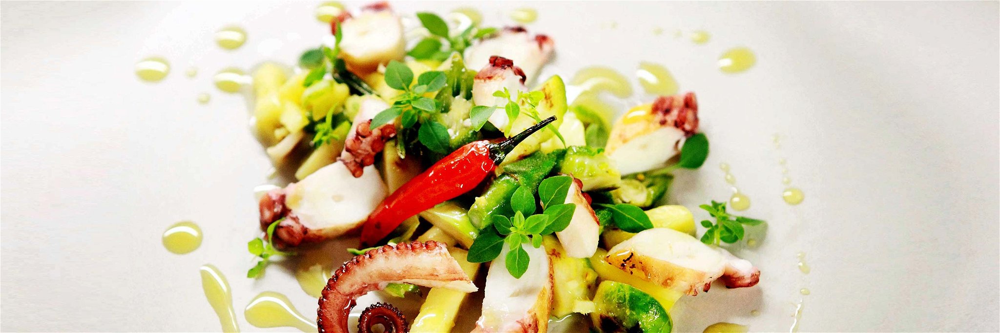 Oktopus / Exotischer Salat 