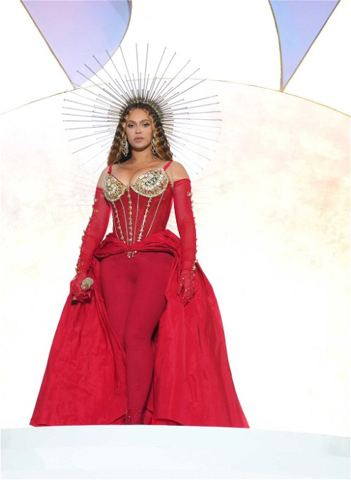 Künstlerin Beyoncé bei ihrem Show-Auftritt.