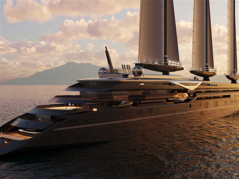 Orient Express Silenseas will be the world’s largest sailing yacht.