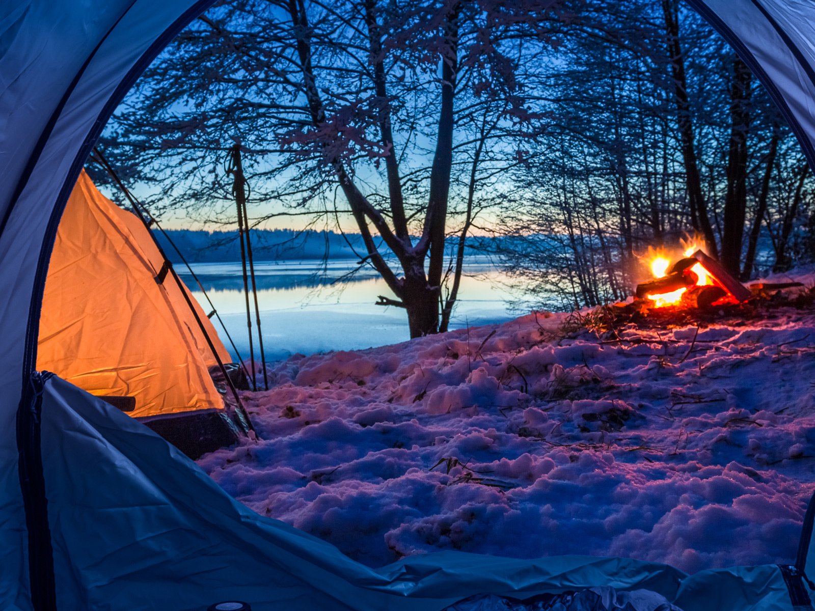 Es gibt auch gemütliche&nbsp;Campingplätze&nbsp;für die kalte Jahreszeit.