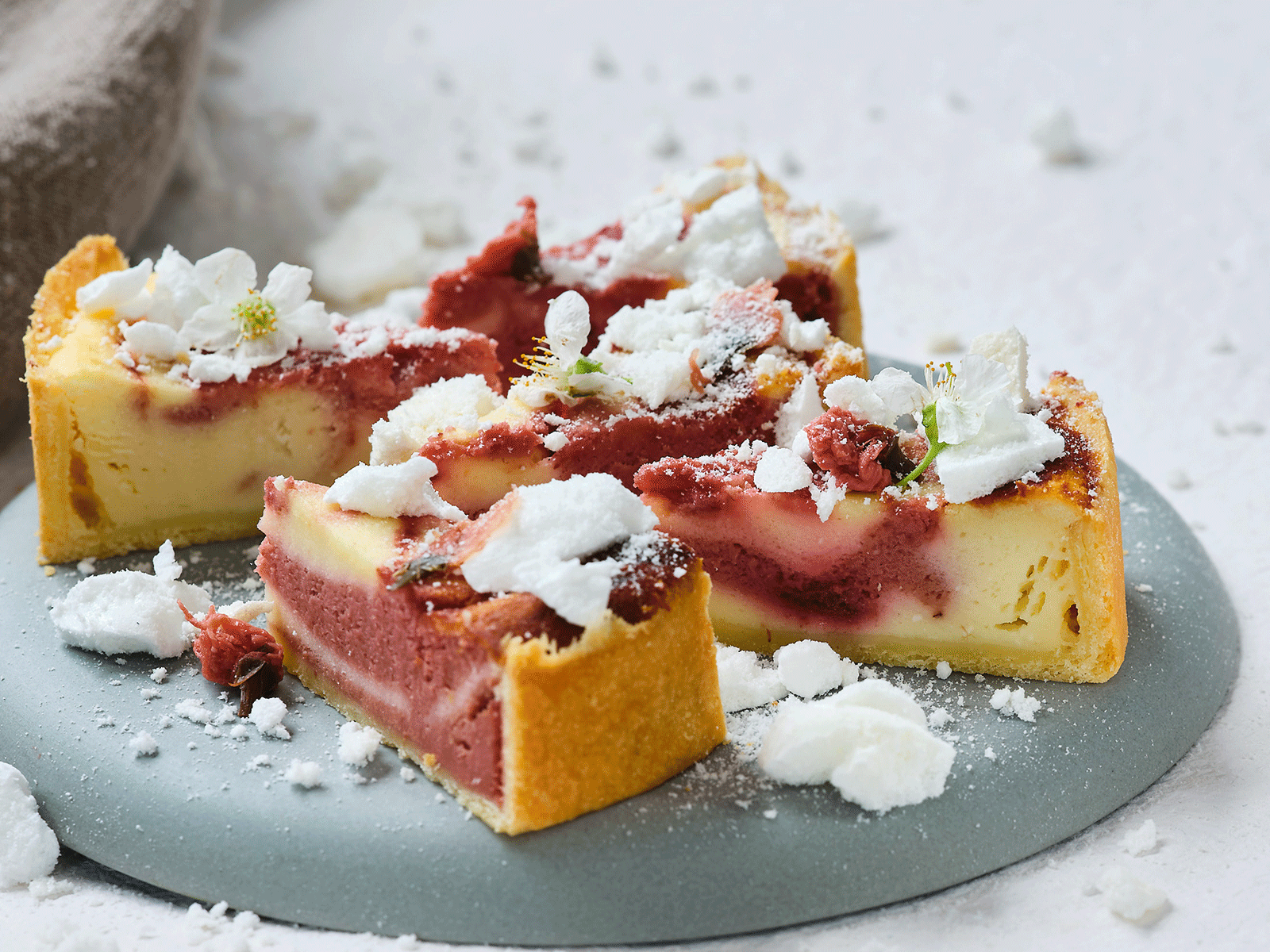 Kirschblüten-Cheesecake
