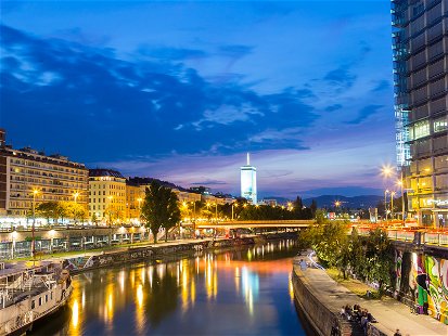 Restaurants und Bars machen den Donaukanal zu einer beliebten Ausgehmeile.