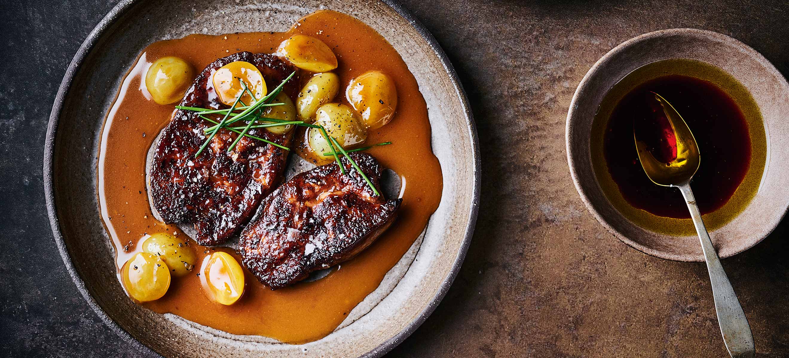 Gebratene Gänseleber mit Trauben - Rezepte - Falstaff