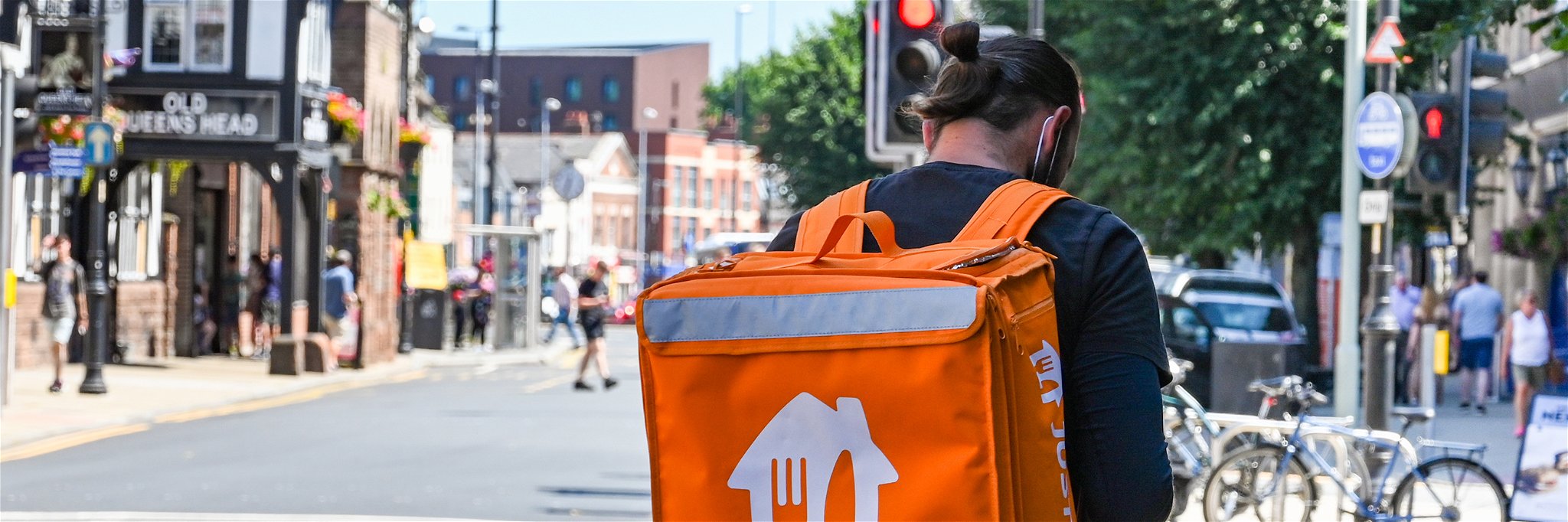 Just Eat will deliver Sainsbury’s groceries.