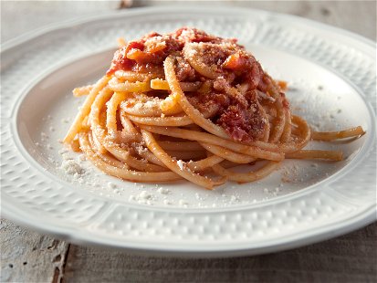Perfekt zubereitet: Pasta mit Parmigiano Reggiano.