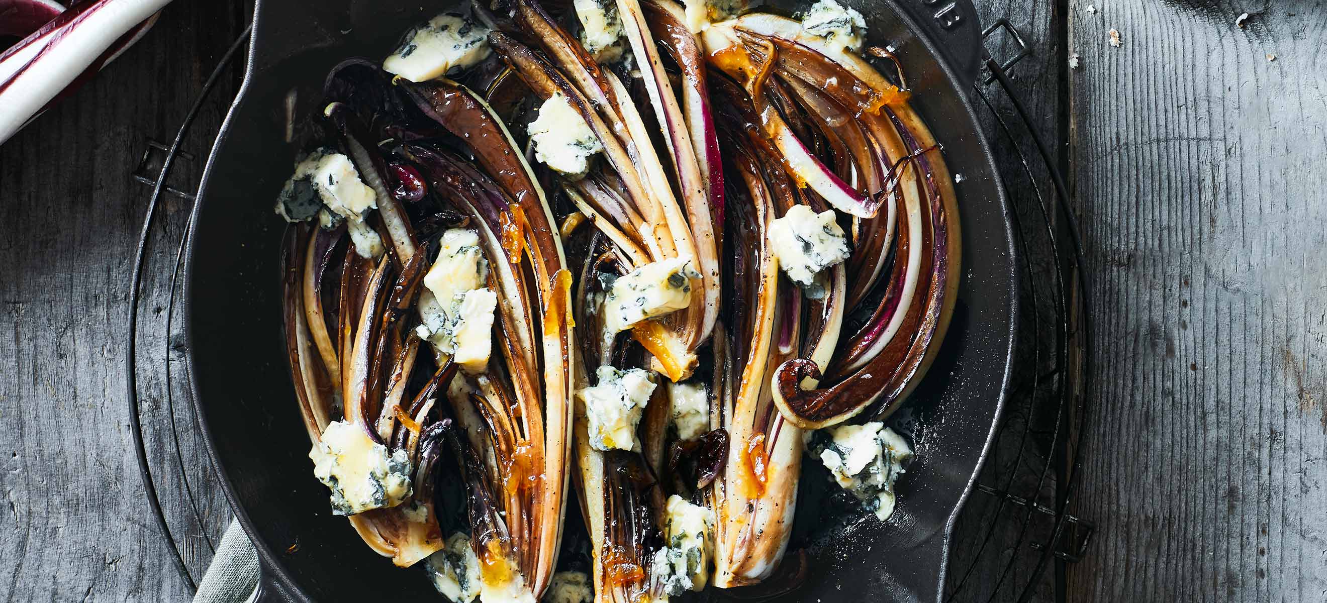 Geschmorter Radicchio mit Bleu d&amp;#39;Auvergne - Falstaff