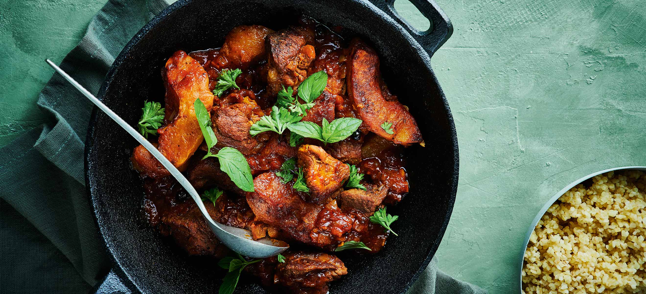 Tajine vom Wildschwein mit Quitten - Falstaff