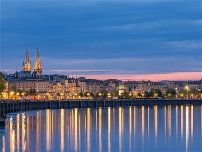 View of Bordeaux, France.