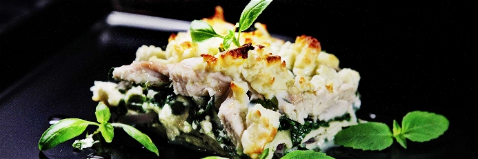 Lasagna with Spinach and Chicken