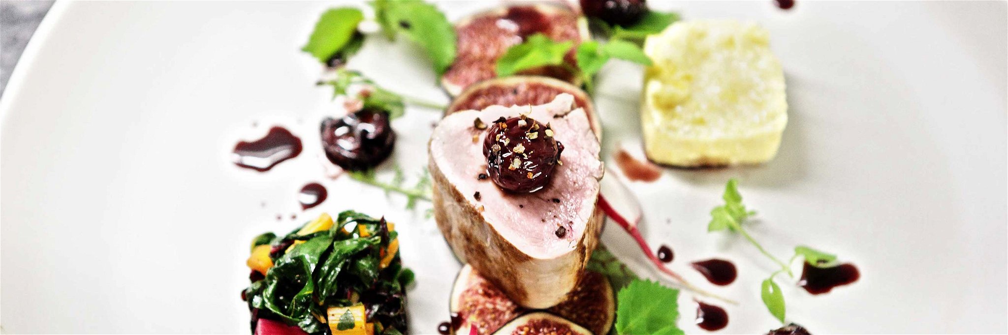 Pork Fillet with Morello Cherry and Fig