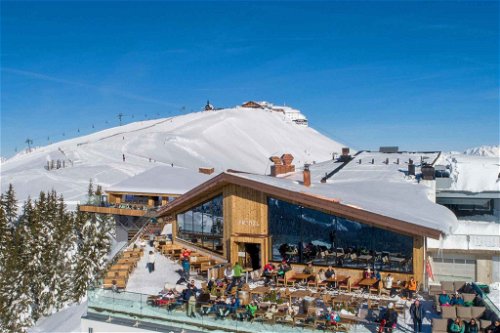 Franzl Terrasse im Winter | Bergrestaurant auf der Schmittenhöhe