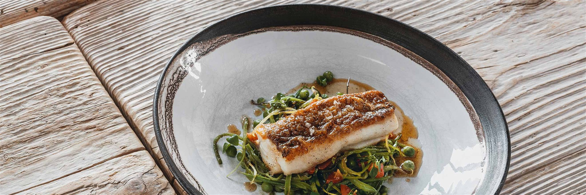 Pan-fried Pike Fillets with Beans and Brown Butter