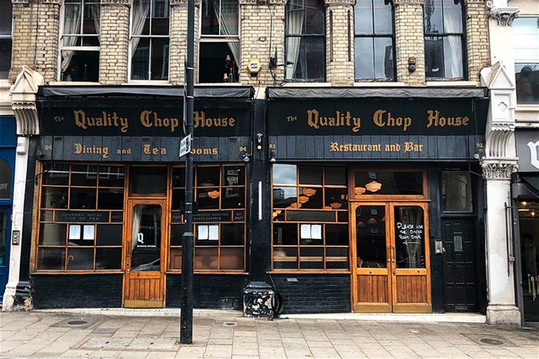 The Quality Chop House, London.