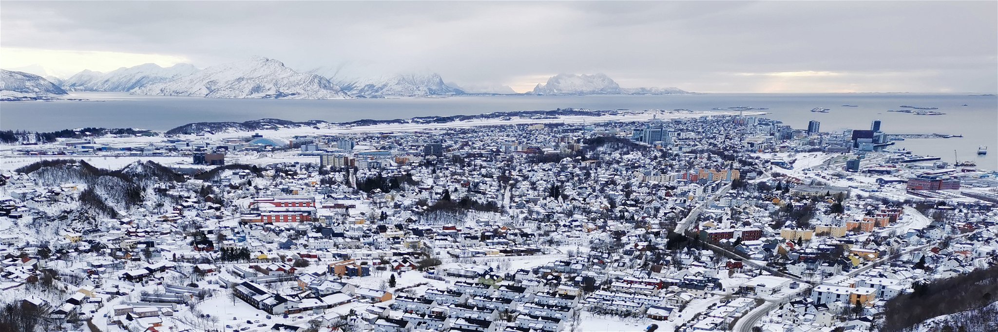 Bodø, Norway, in winter.